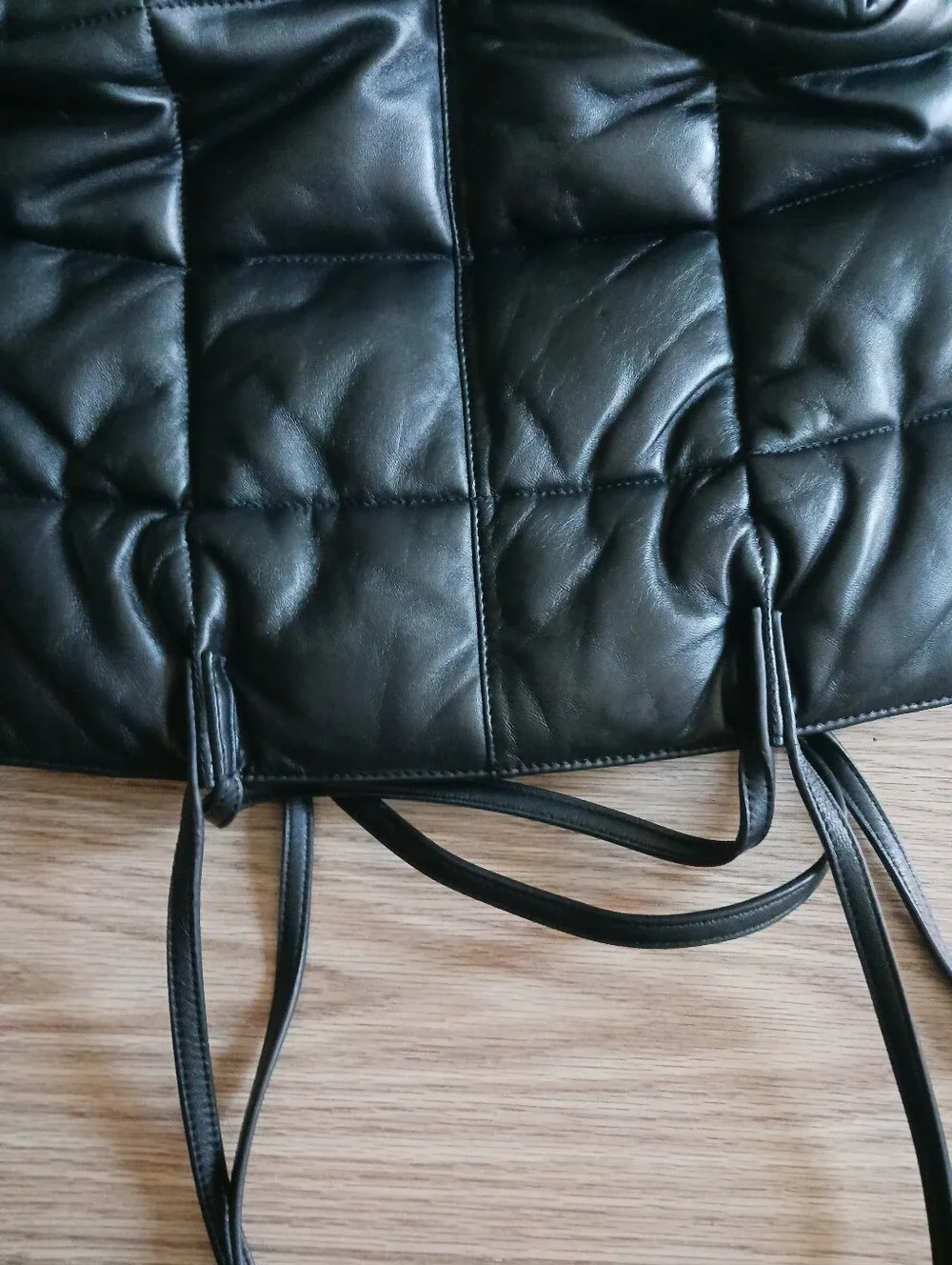 Allsaints Madeline Quilted Puffer Tote ,shoulder Bag - Black